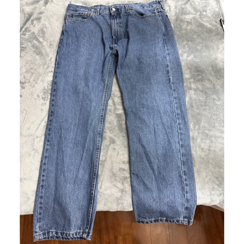Levis 505 Regular Fit Jeans, Size 38 x 30 - Blue Straight Leg Blue Denim USA Men
